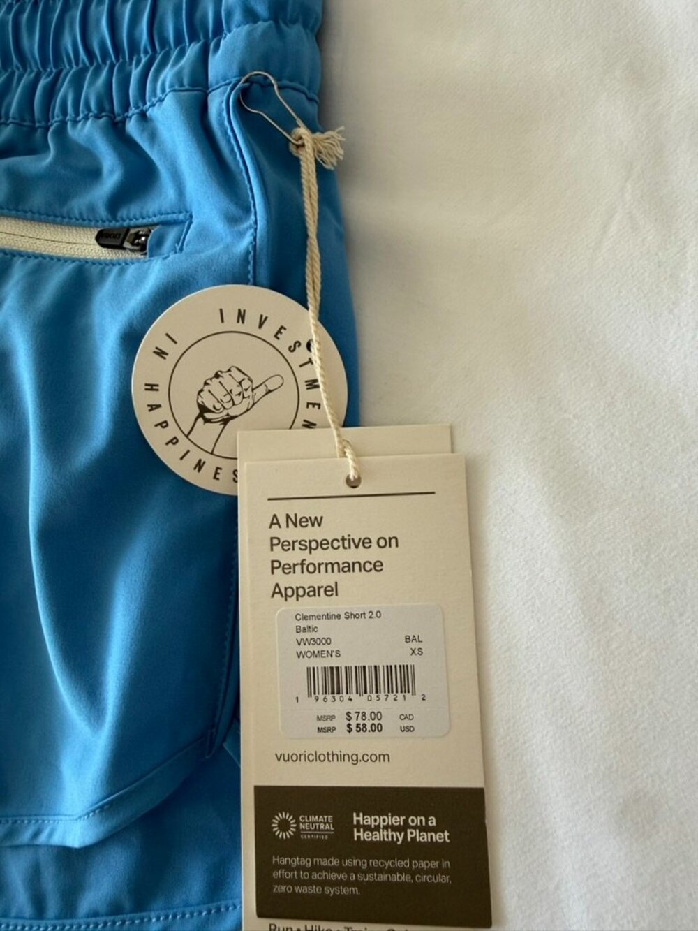 NWT Vuori Clementine Shorts - Picture 2 of 4
